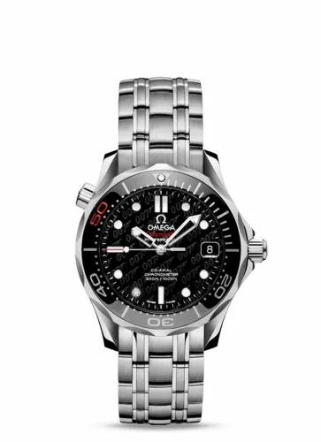 Omega Seamaster Diver 300M Co-Axial 36.25 Stainless Steel / Black / Bracelet / James Bond 50th Anniversary 212.30.36.20.51.001 (21230362051001, James Bond, 007)